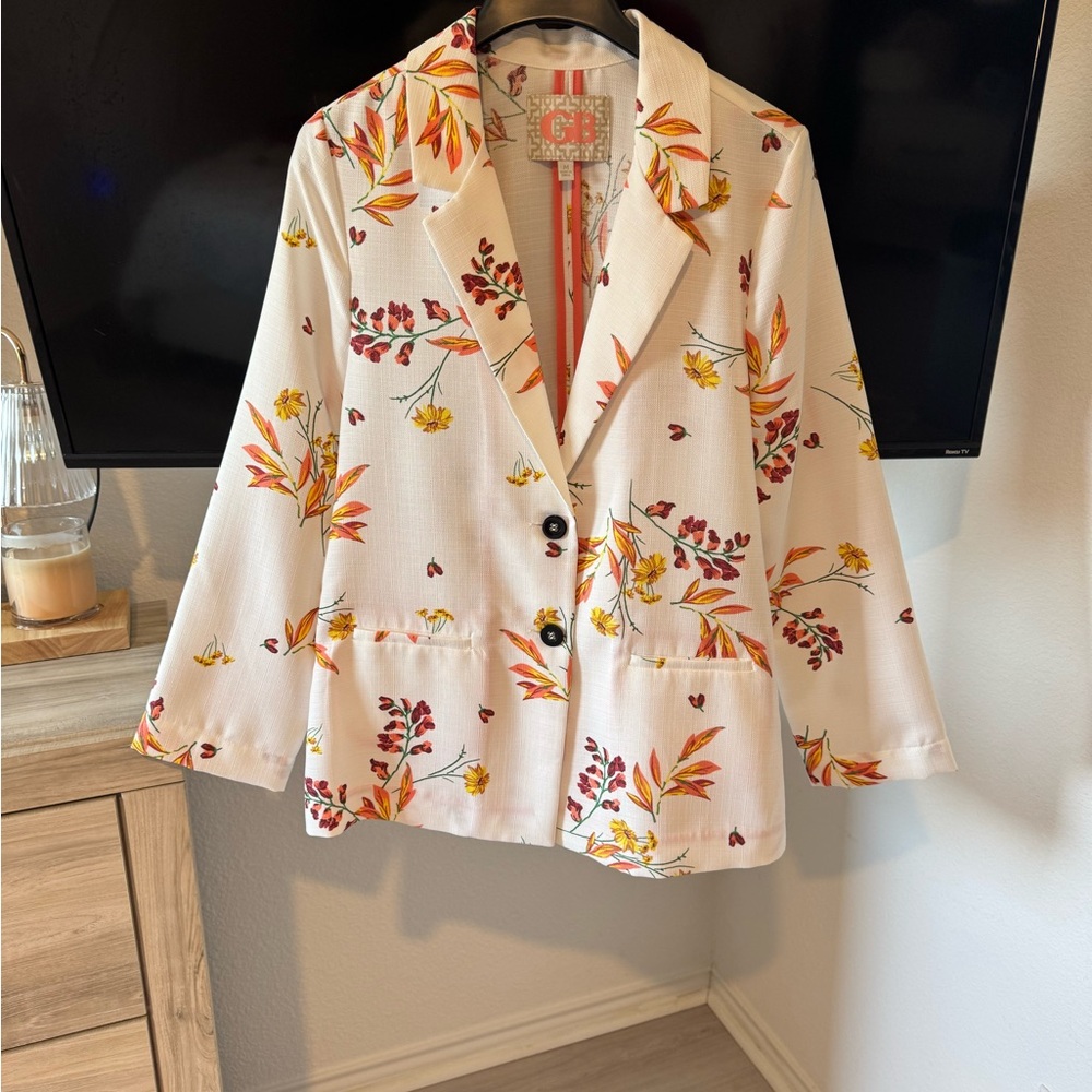 Floral Print Women's Blazer